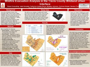 Wildfire Evacuation Analysis in the Travis County Wildland