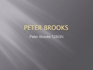 PETER BROOKS Peter Brooks 12 SGN Hollywood Prewar