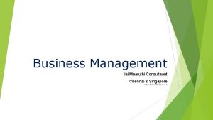 Business Management Jai Maaruthi Consultaant Chennai Singapore JMC