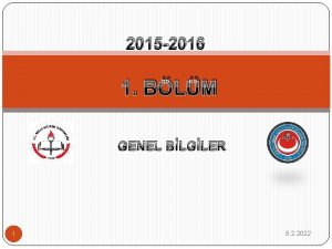 2015 2016 1 BLM GENEL BLGLER 1 5