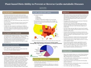 Plantbased Diets Ability to Prevent or Reverse Cardiometabolic