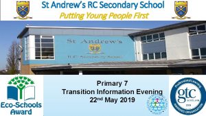 St Andrews RC Secondary School Putting Young People