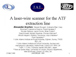 A laserwire scanner for the ATF extraction line