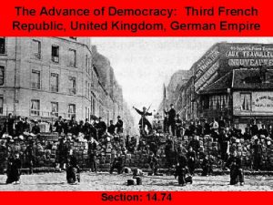 The Advance of Democracy Third French Republic United