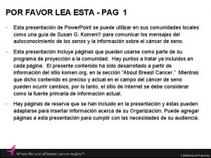 POR FAVOR LEA ESTA PAG 1 Esta presentacin