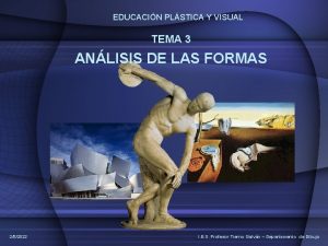 EDUCACIN PLSTICA Y VISUAL TEMA 3 ANLISIS DE