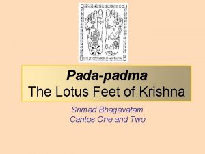 Padapadma The Lotus Feet of Krishna Srimad Bhagavatam