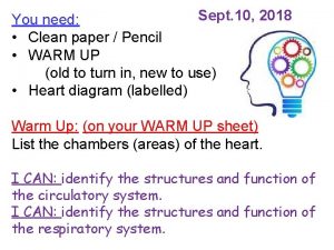 Sept 10 2018 You need Clean paper Pencil