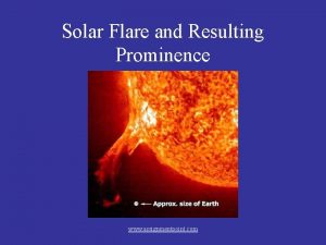 Solar Flare and Resulting Prominence www assignmentpoint com