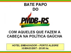 BATE PAPO DO COM AQUELES QUE FAZEM A