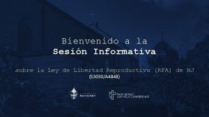 Bienvenido a la Sesin Informativa sobre la Ley