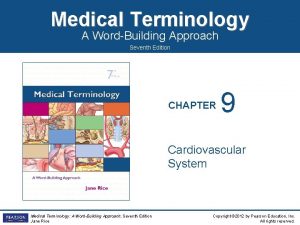 Medical Terminology A WordBuilding Approach Seventh Edition CHAPTER