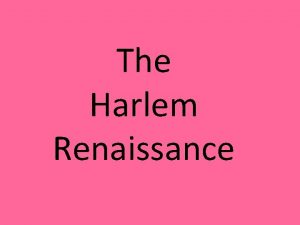 The Harlem Renaissance I Too by Langston Hughes