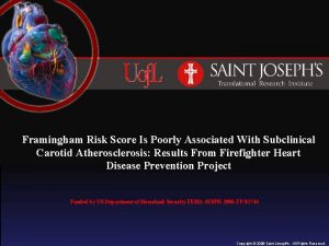Framingham Risk Score Is Poorly Associated With Subclinical