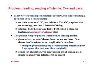 Problem reading reading efficiently C and Java l