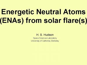 Energetic Neutral Atoms ENAs from solar flares H