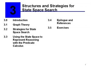 3 Structures and Strategies for State Space Search