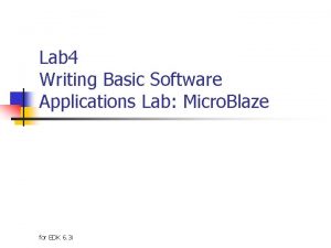 Lab 4 Writing Basic Software Applications Lab Micro