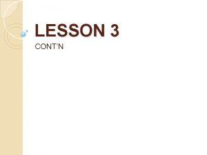 LESSON 3 CONTN BOUNDED RATIONALITY AND INFLUENCES ON