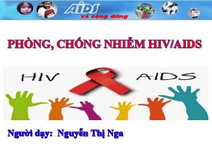 PHNG CHNG NHIM HIVAIDS Mn GDCD 8 Ngi