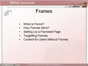 Frames What is Frame How Frames Work Setting