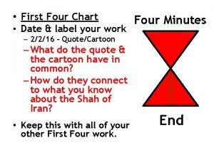 First Four Chart Date label your work Four