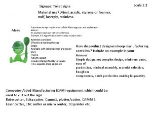 Scale 2 1 Signage Toilet signs Material use