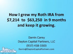 How I grew my Roth IRA from 7