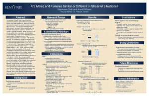 Are Males and Females Similar or Different in