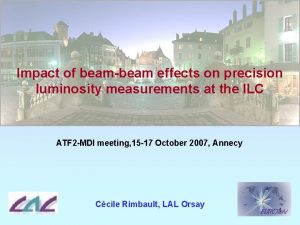 Impact of beambeam effects on precision luminosity measurements