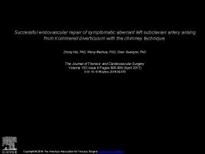 Successful endovascular repair of symptomatic aberrant left subclavian