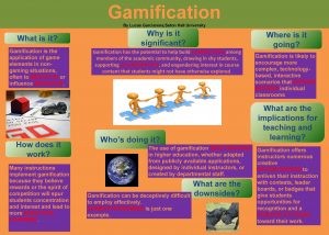 Gamification By Lucas Garciarena Seton Hall University What