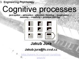Engineering Psychology Cognitive processes perception sensation attention thinking