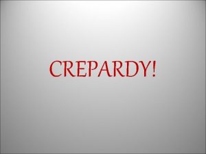 CREPARDY CREPARDYJEOPARDY CREP Eligibility Misc 10 10 20