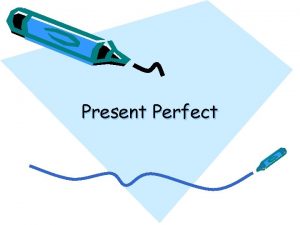 Present Perfect Present Perfect I have lived in