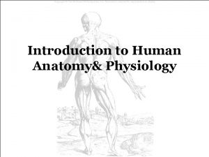 Introduction to Human Anatomy Physiology ANATOMY the study