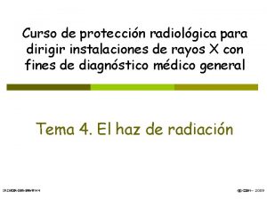 Curso de proteccin radiolgica para dirigir instalaciones de