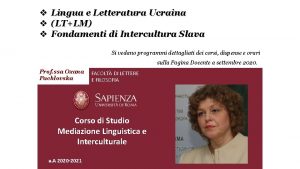 v Lingua e Letteratura Ucraina v LTLM v