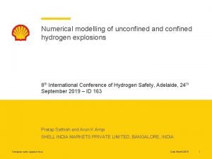 Numerical modelling of unconfined and confined hydrogen explosions