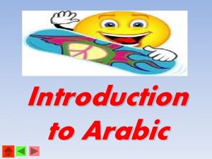Introduction to Arabic By Mohamed Eldwiny TCLP Egyptian