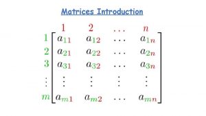 Matrices Introduction Matrices Introduction L O All students