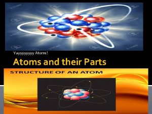 Yayyyy Atoms Atoms and their Parts Refresher Everything