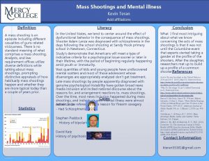 Mass Shootings and Mental illness Kevin Teran Add