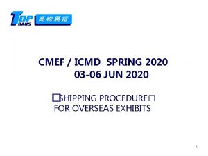 CMEF ICMD SPRING 2020 03 06 JUN 2020