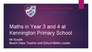 Maths in Year 3 and 4 at Kennington