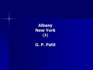 Albany New York 3 G P Patil 1