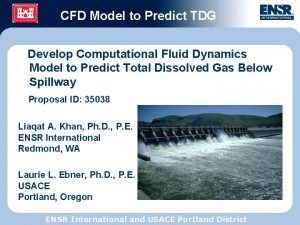 CFD Model to Predict TDG Develop Computational Fluid