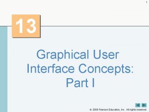 1 13 Graphical User Interface Concepts Part I