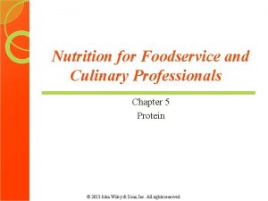 Nutrition for Foodservice and Culinary Professionals Chapter 5