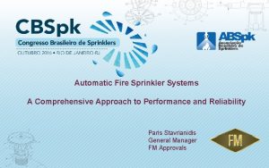 FM Approvals Automatic Fire Sprinkler Systems A Comprehensive